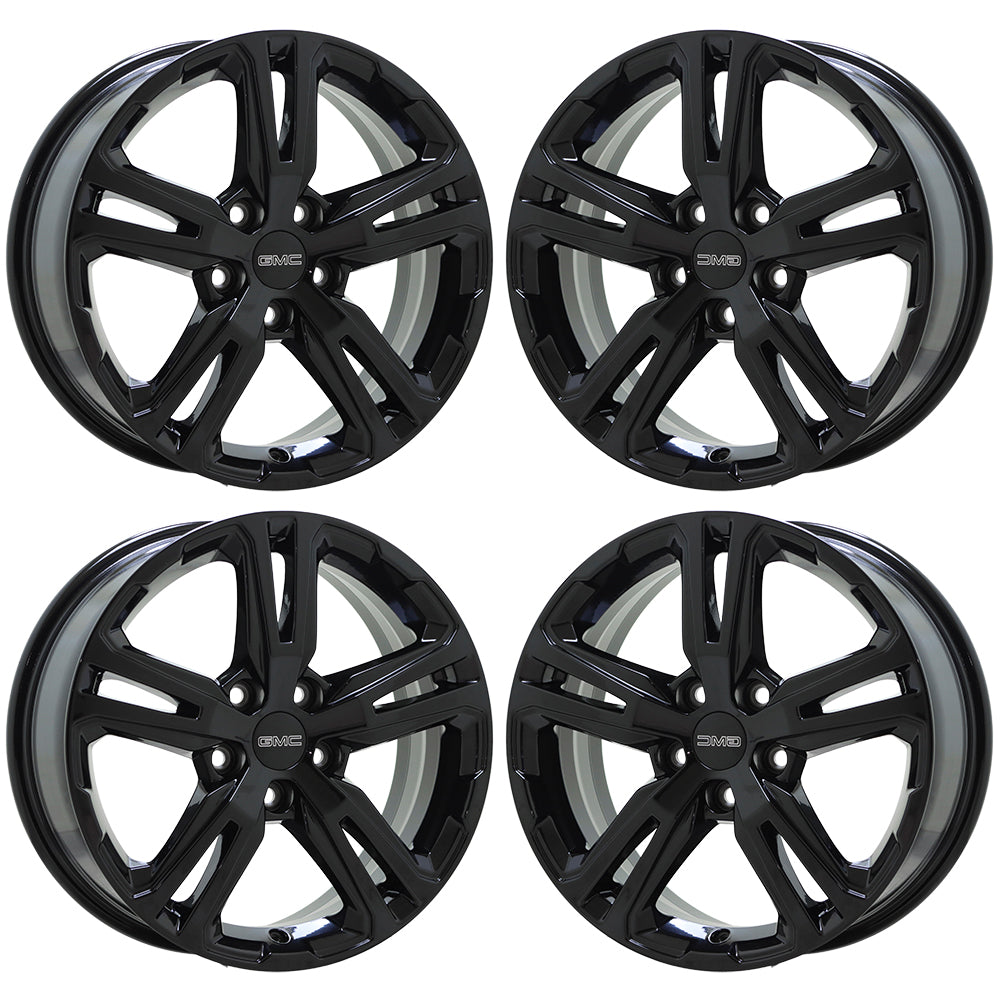 17" GMC Terrain Gloss Black wheels rims Factory OEM set 5833
